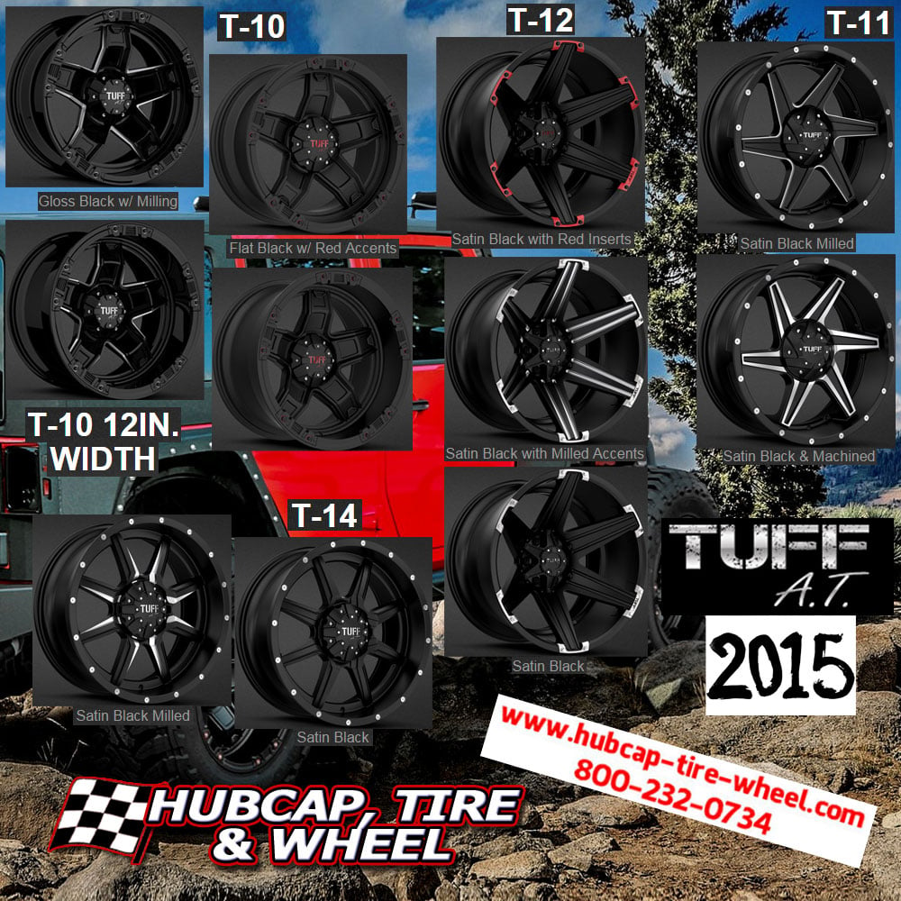 New 2015 Tuff AT all terrain wheels rims