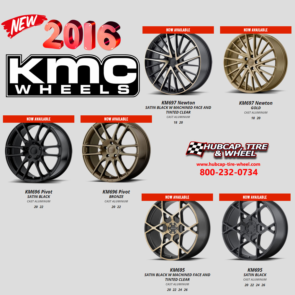 New 2016 KMC Wheels and Rims