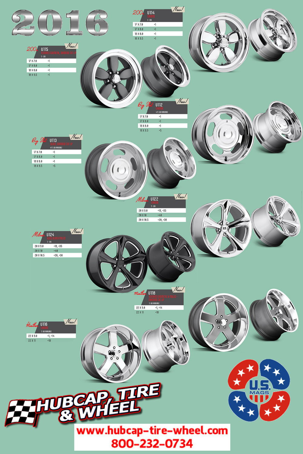 new 2016 us mags custom wheels rims