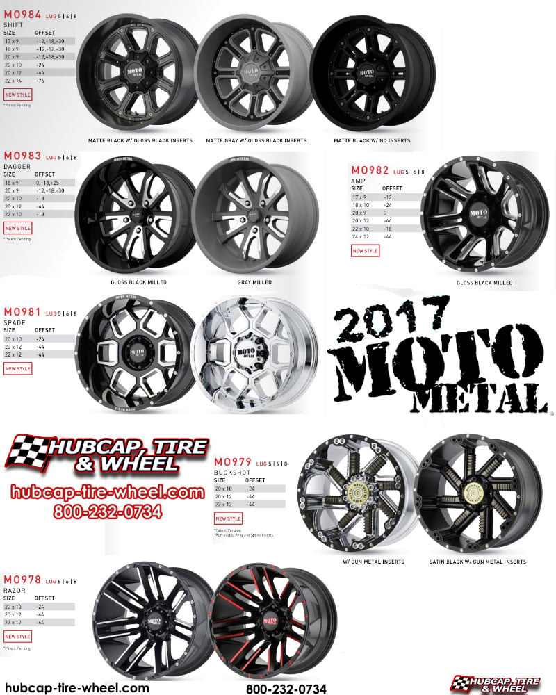 2017 Moto Metal Wheels and Rims