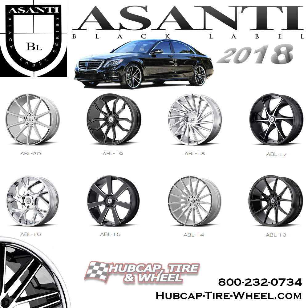 New 2018 Asanti Black Label Wheels Rims